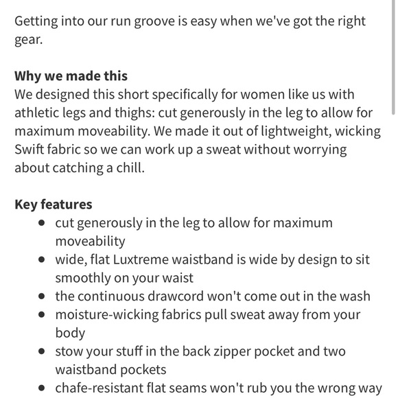 Lululemon Groovy Run Short - Picture 3 of 6